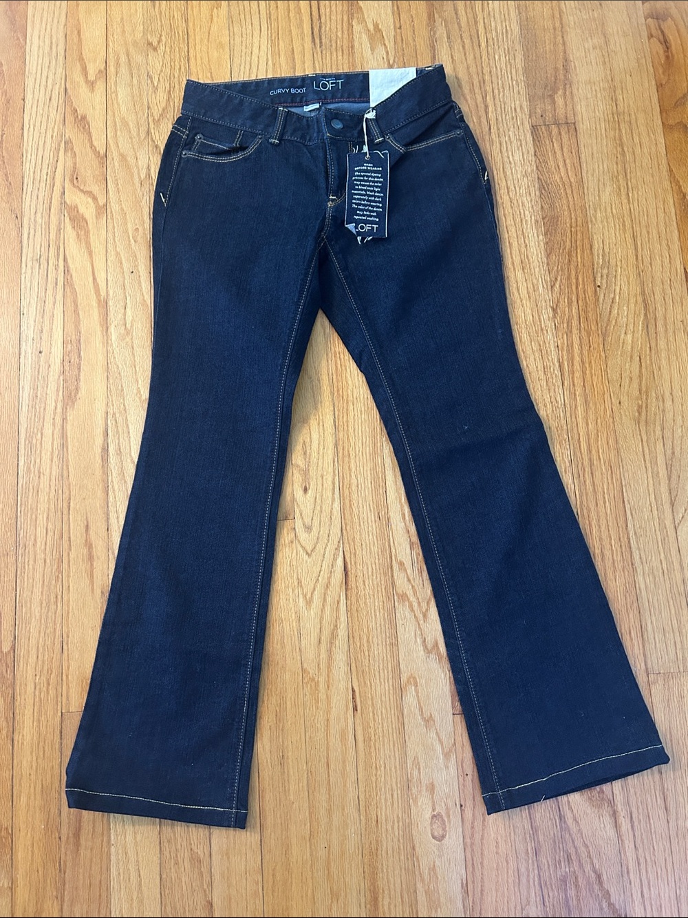 LOFT Women's Bootcut Jeans in Dark Indigo